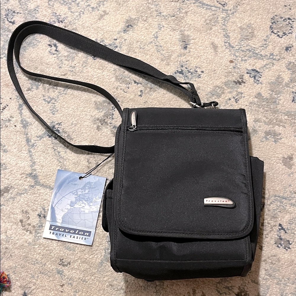 Travelon Black Convertible Boarding Bag NWT